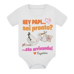 Body bimbo e bimba Annuncio Gravidanza: hey papi, sei pronto? Personalizzato con nome o soprannome!