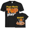 Kit di coppia: t-shirt papà + t-shirt bimbo o bimba Canestro Basket Top! Personalizzate con i nomi!