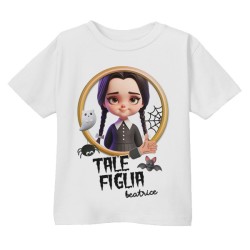 Kit di coppia: t-shirt mamma + t-shirt bimba Tale Mamma Tale Figlia serie tv horror divertente, personalizzato con i nomi!