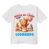 T-shirt Maglietta bimbo Primo Compleanno, adesso ho 1 anno! Personalizzata con il nome! Orsetto!