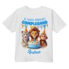 T-shirt Maglietta bimbo Primo Compleanno, adesso ho 1 anno! Personalizzata con il nome! Animaletti giungla safari!