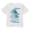 T-shirt Maglietta bimbo Primo Compleanno, adesso ho 1 anno! Personalizzata con il nome! Delfino del mare!