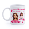 Tazza Mug Alla migliore Mamma del mondo! Personalizzata con nomi di madre e bimba! Personaggi cartoon!