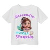 T-shirt Maglietta bimba Piccola Sirenetta! Personalizzata con il nome! Estate al mare!