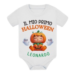 Body bimbo Il mio primo Halloween! Personalizzato con il nome! Zucca carina!