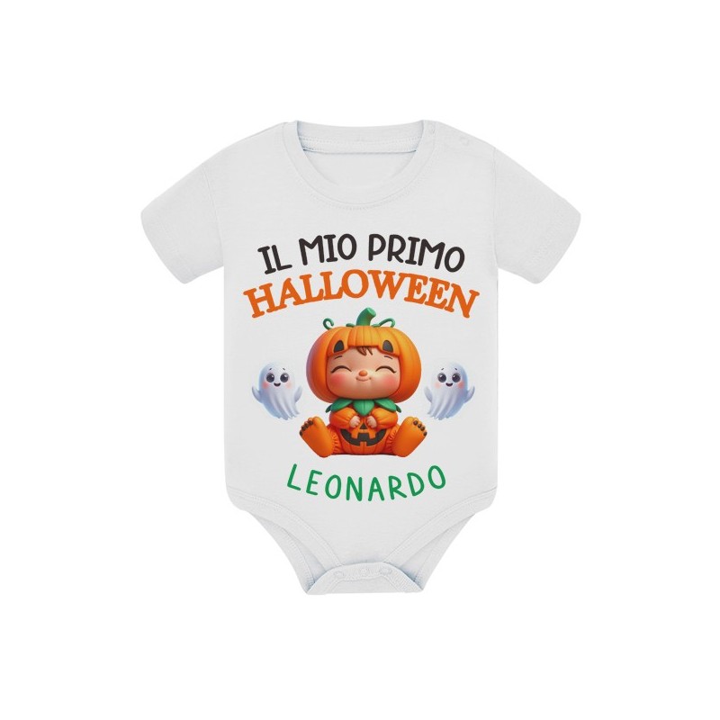 Body bimbo Il mio primo Halloween! Personalizzato con il nome! Zucca carina!