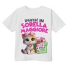 T-shirt Maglietta bimba Diventerò una sorella maggiore! Personalizzata con i nomi!