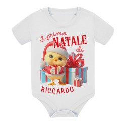 Body bimbo e bimba Il primo Natale! Personalizzato con nome! Pulcino!