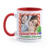 Tazza Mug Natale, famiglia! Personalizzata con la tua foto, anno e nomi di famiglia, mamma, papà e bimbo o bimba!